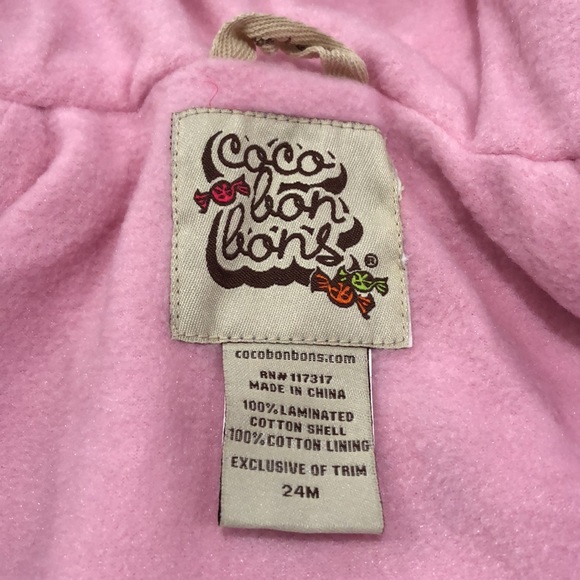 Cocobonbons raincoat with fleece liner size 24M - Picture 7 of 8